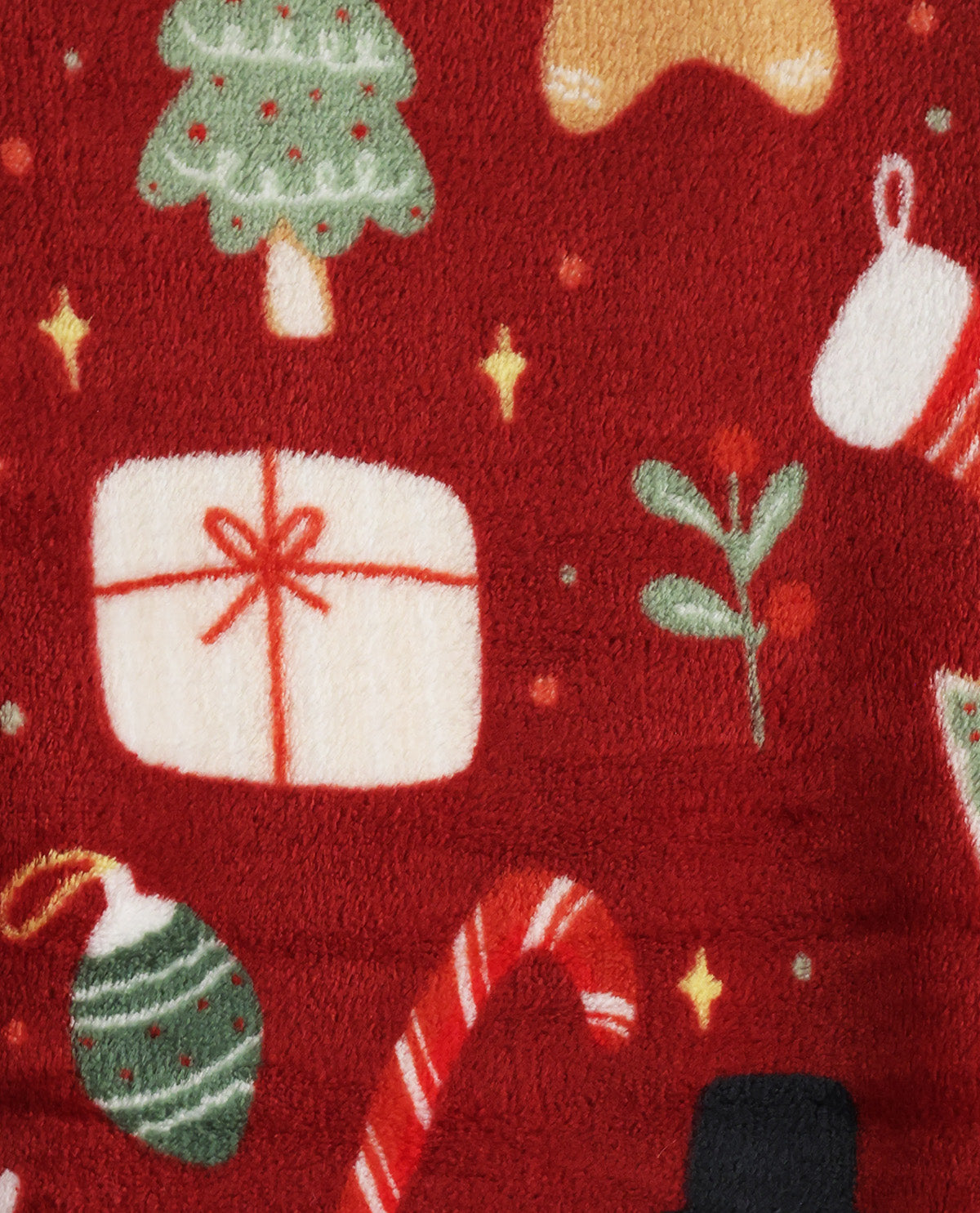 Christmas Sweets Print Plush Throw