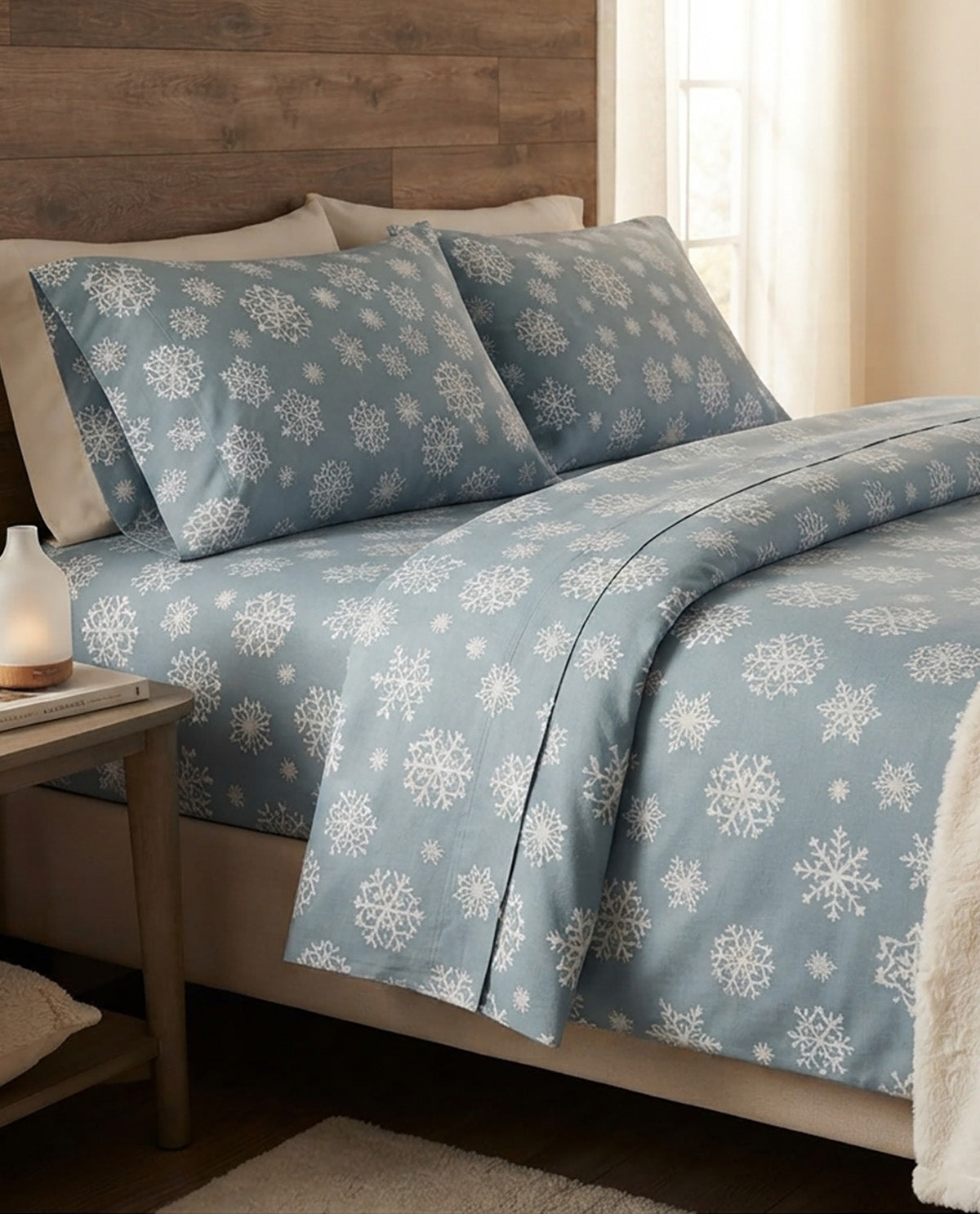 Home For The Holidays Snowflake Full Sheet Set