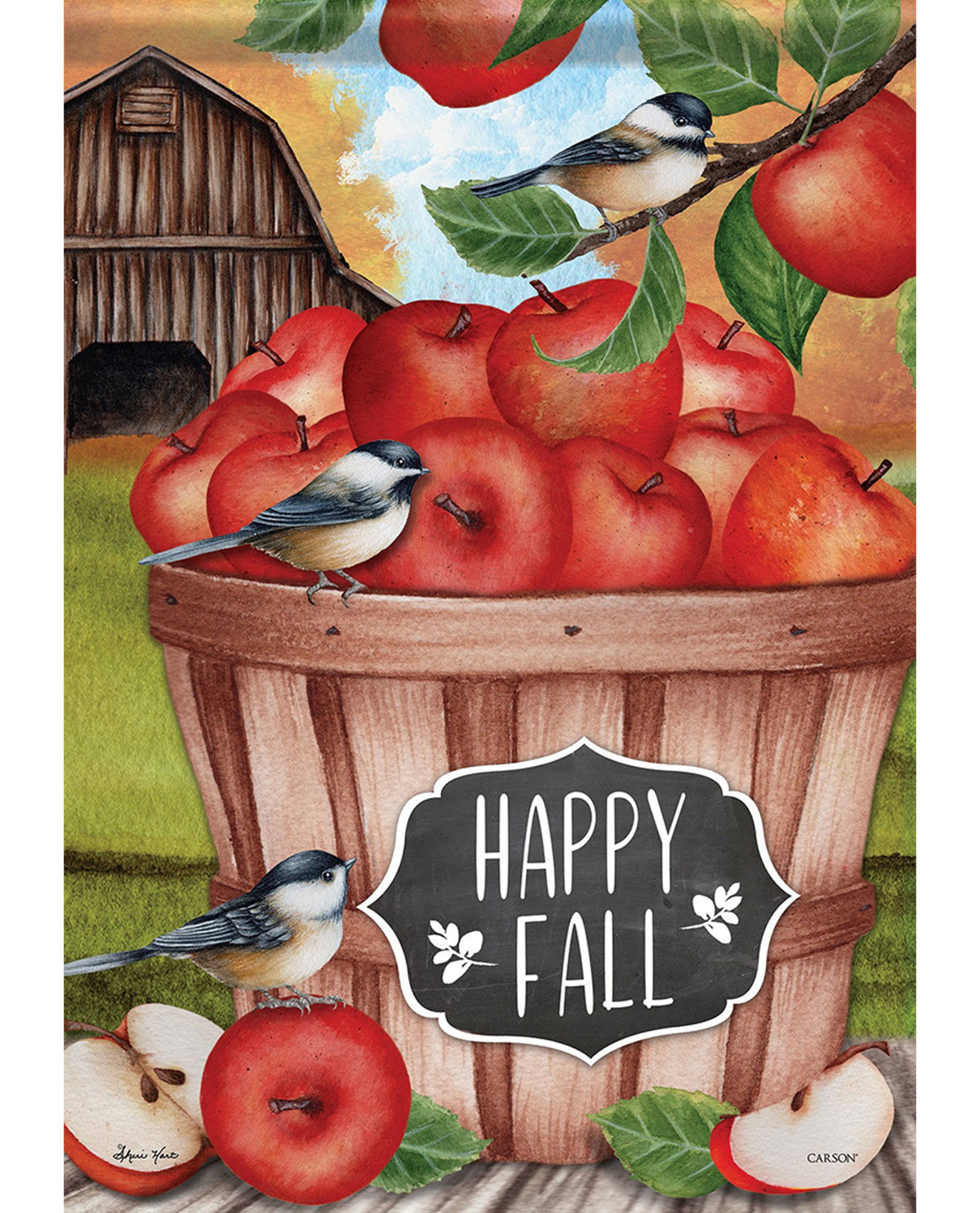 Carson Apple Harvest Garden Flag