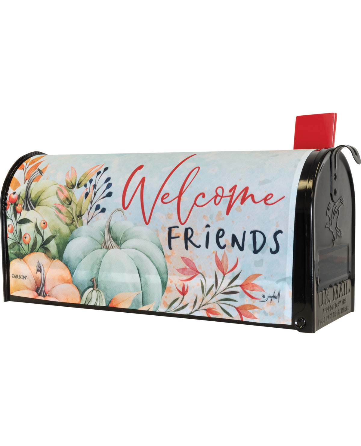 Carson Autumn Pumpkin Mailbox Cover
