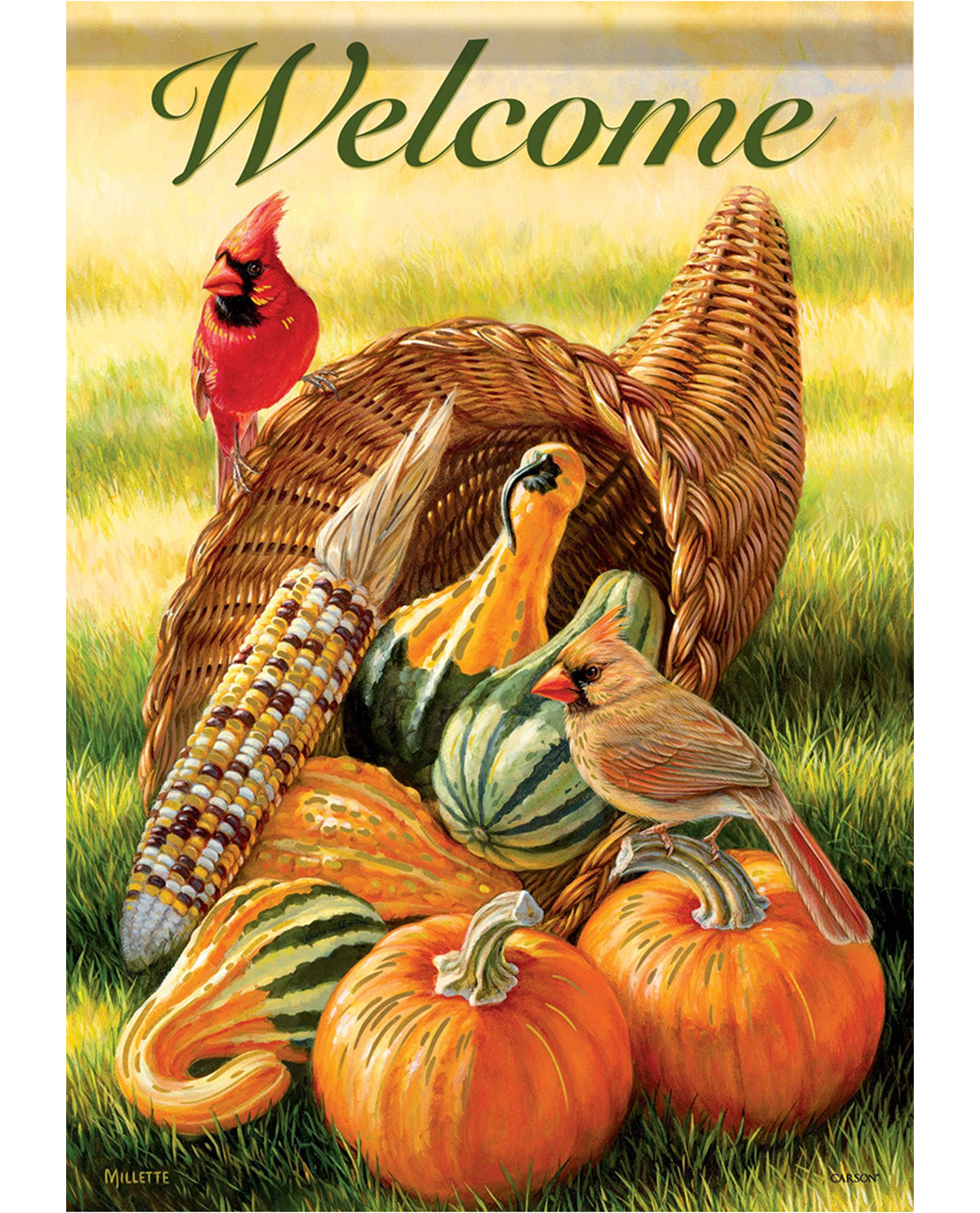Carson Fall Welcome Garden Flag