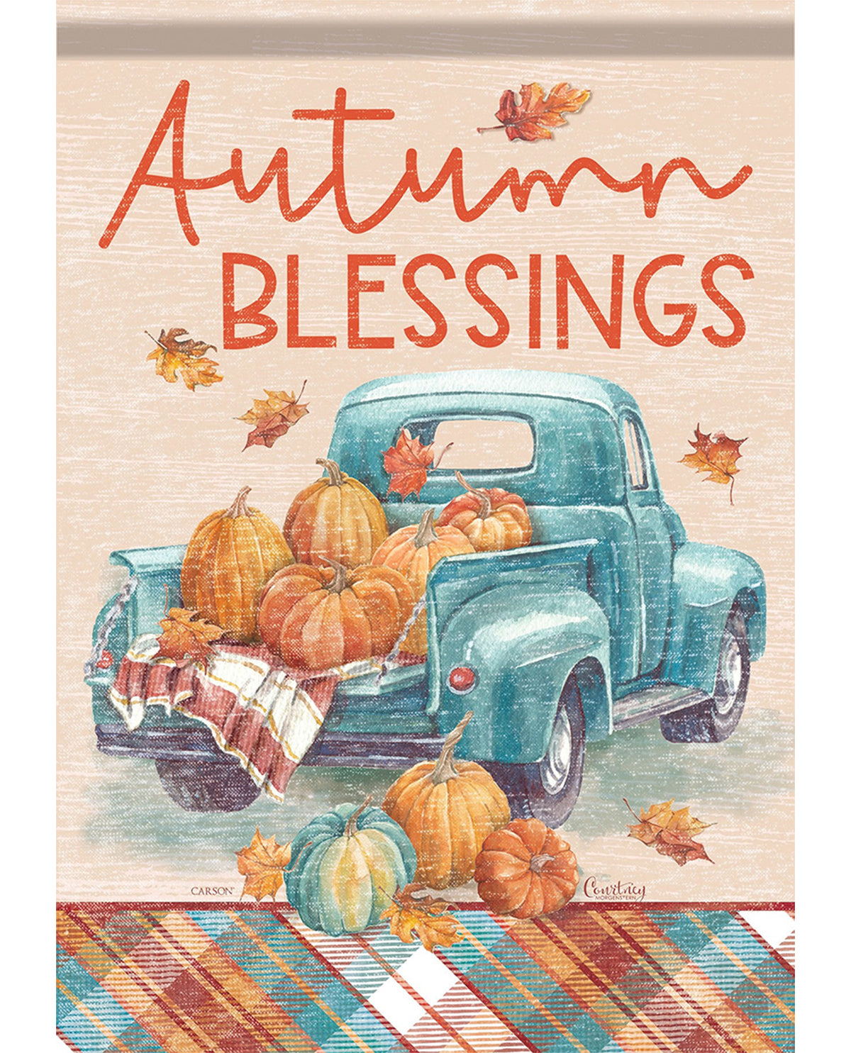 Carson Autumn Truck Garden Flag