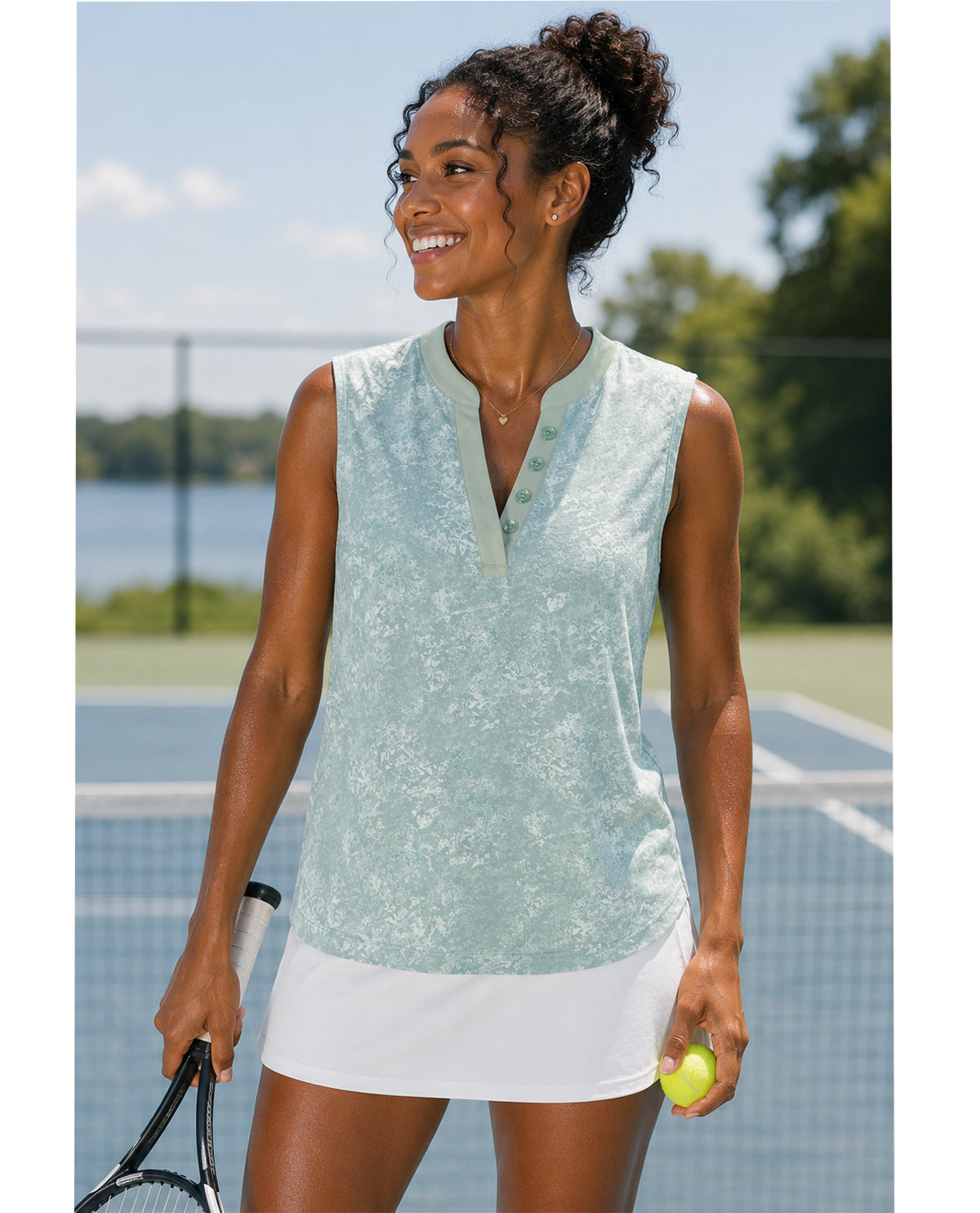 Lands End Sleeveless V-Neck Tank