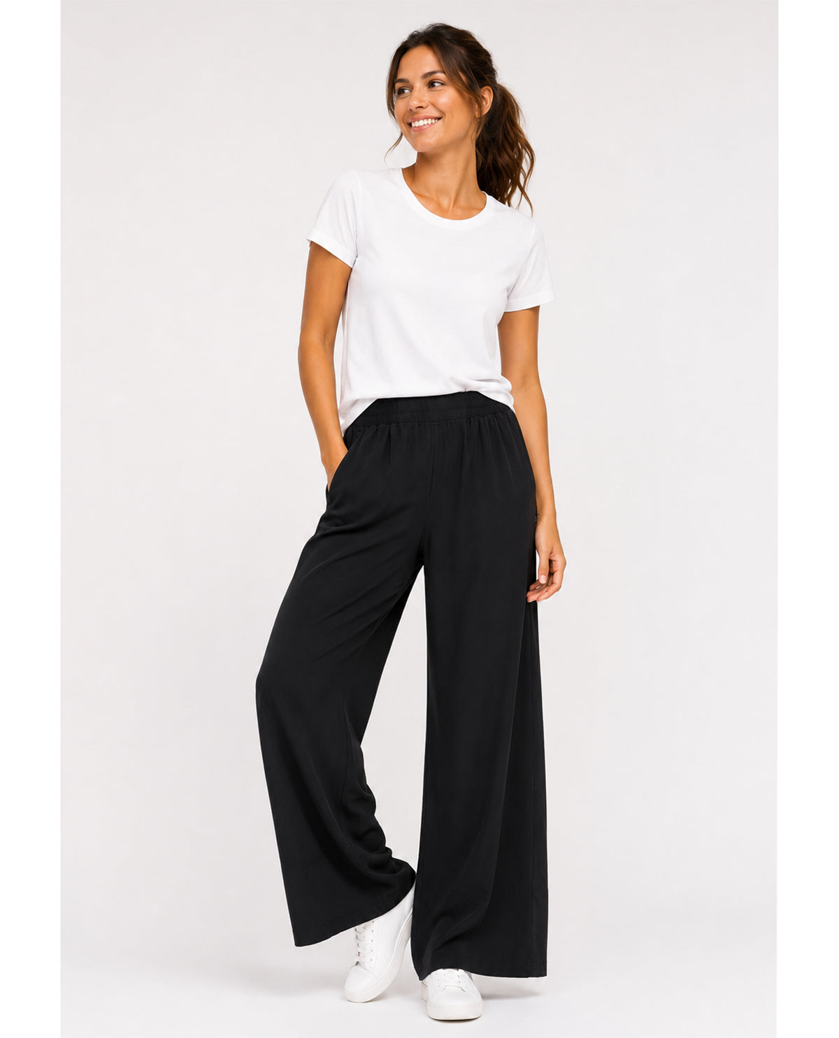 Lands End Wide Leg Crop Pant