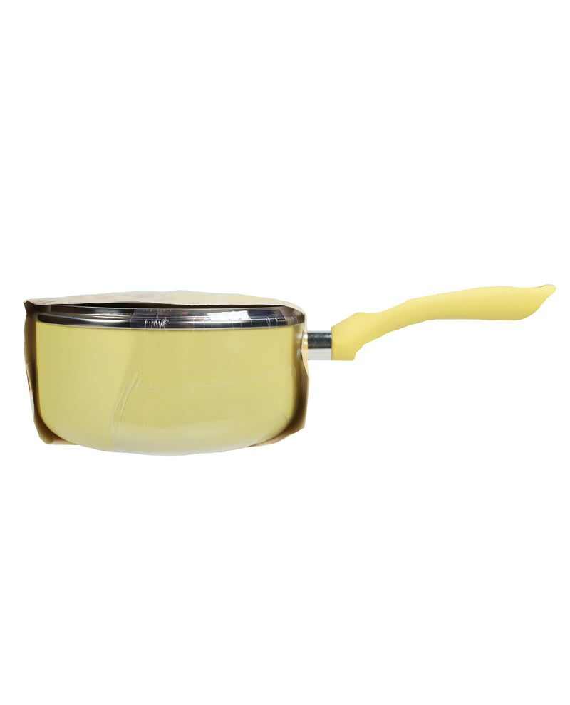 Alpine Cuisine 2qt Yellow Saucepan With Lid