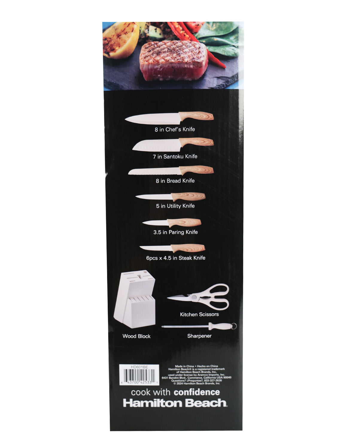 Hamilton Beach 14 Piece Beige Knife Set