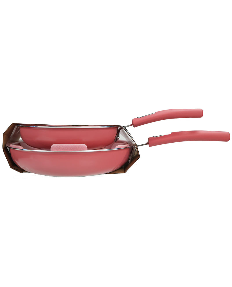 Hamilton Beach 2pc Pink Skillet Set