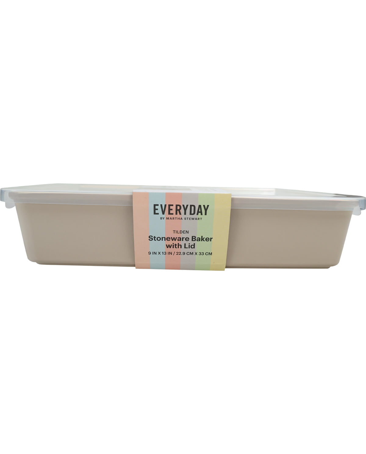 Everyday by Martha Stewart 9x13" Taupe Bake Dish with Lid