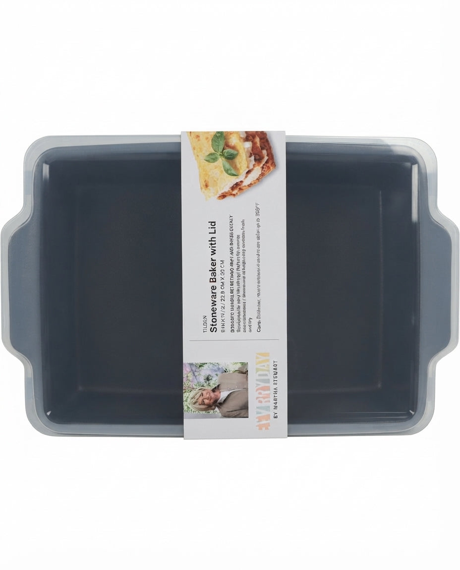 Everyday by Martha Stewart 9x13" Black Bake Dish with Lid