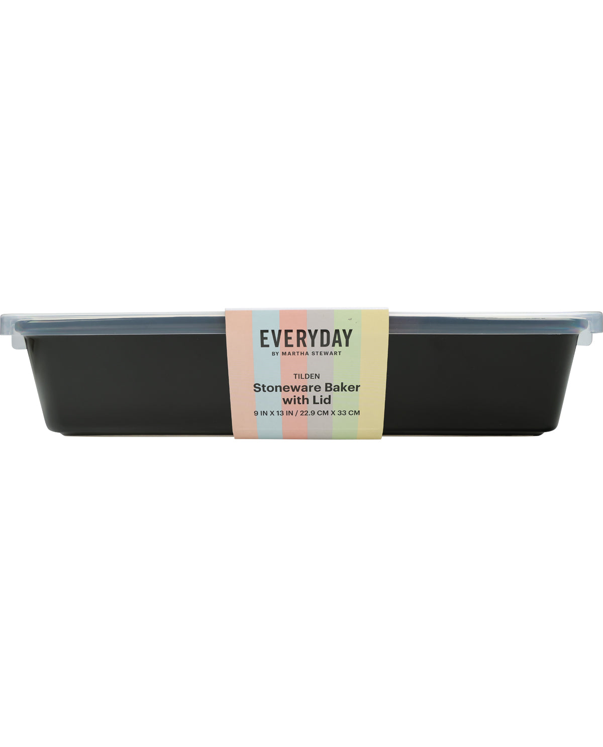 Everyday by Martha Stewart 9x13" Black Bake Dish with Lid