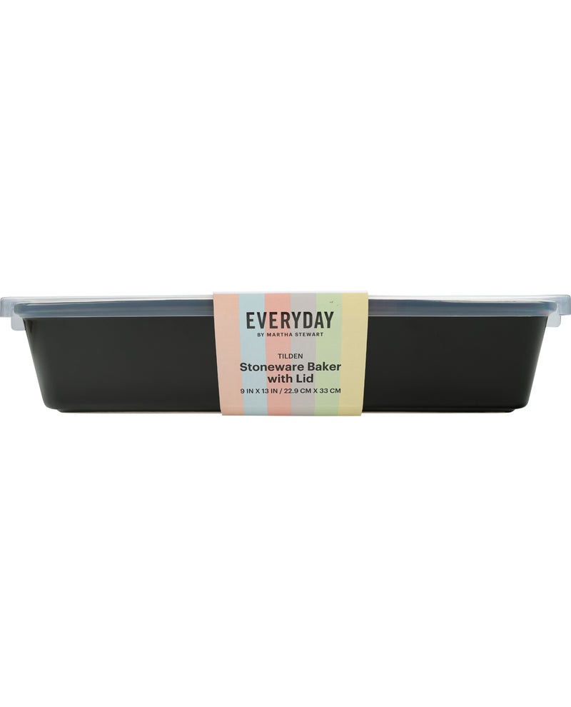 Everyday by Martha Stewart 9x13" Black Bake Dish with Lid
