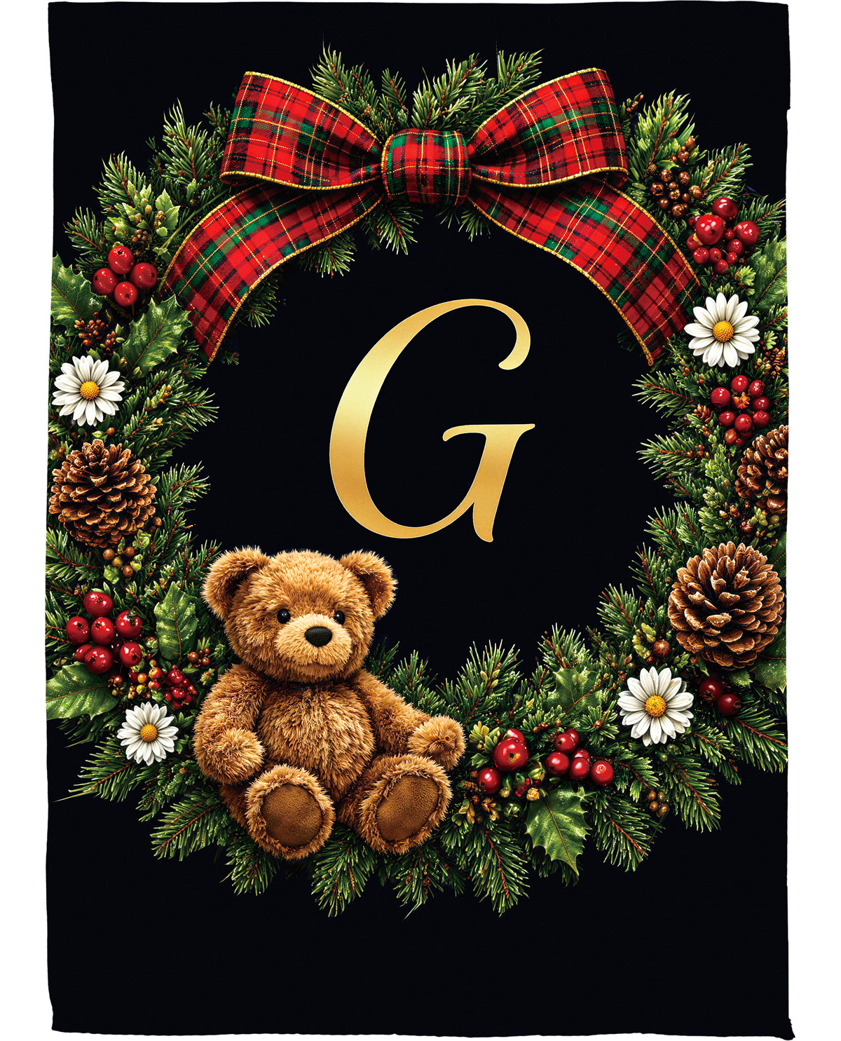 Evergreen Bear Monogram G