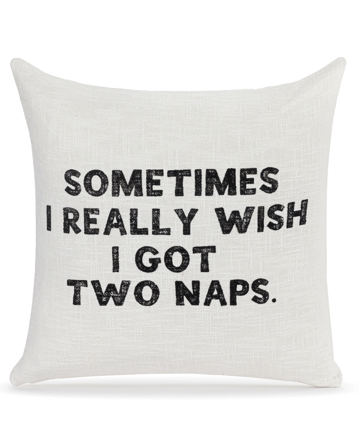 Demdaco Two Naps Square Pillow 18in