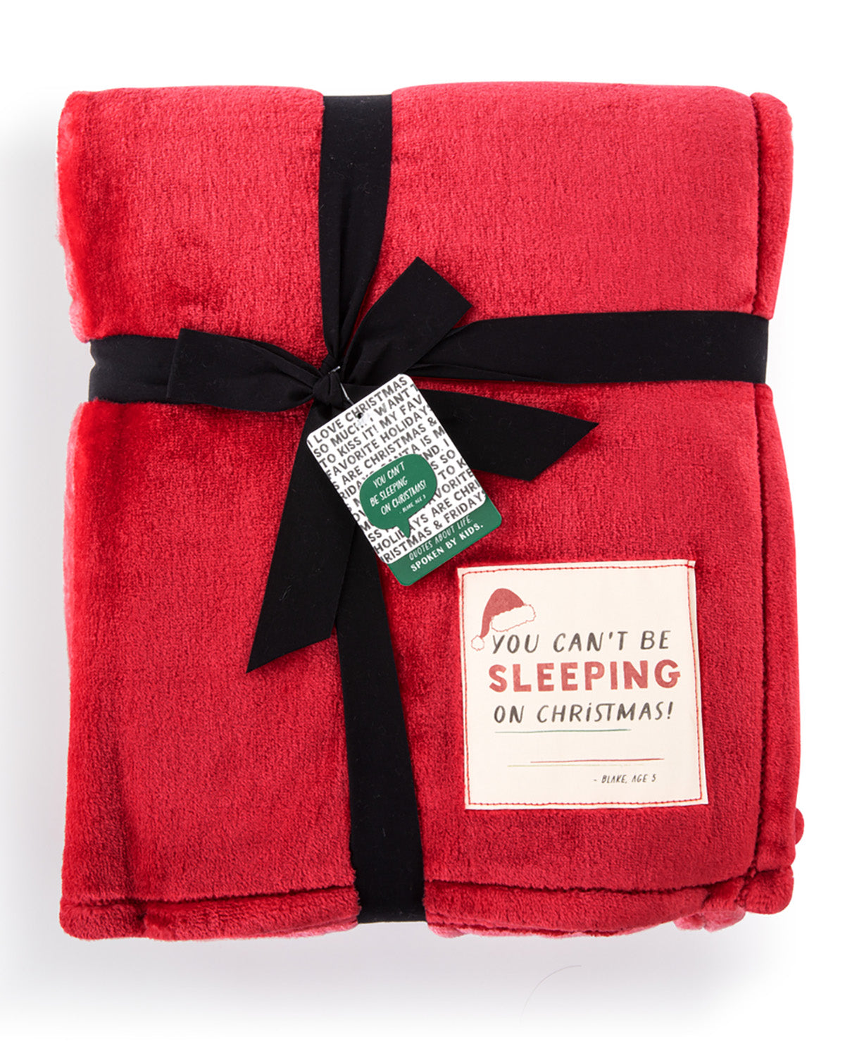 Demdaco Sleeping On Christmas Ombre Blanket