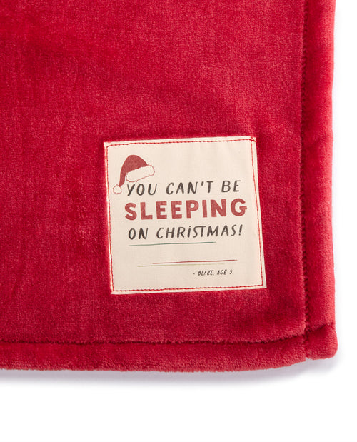 Demdaco Sleeping On Christmas Ombre Blanket