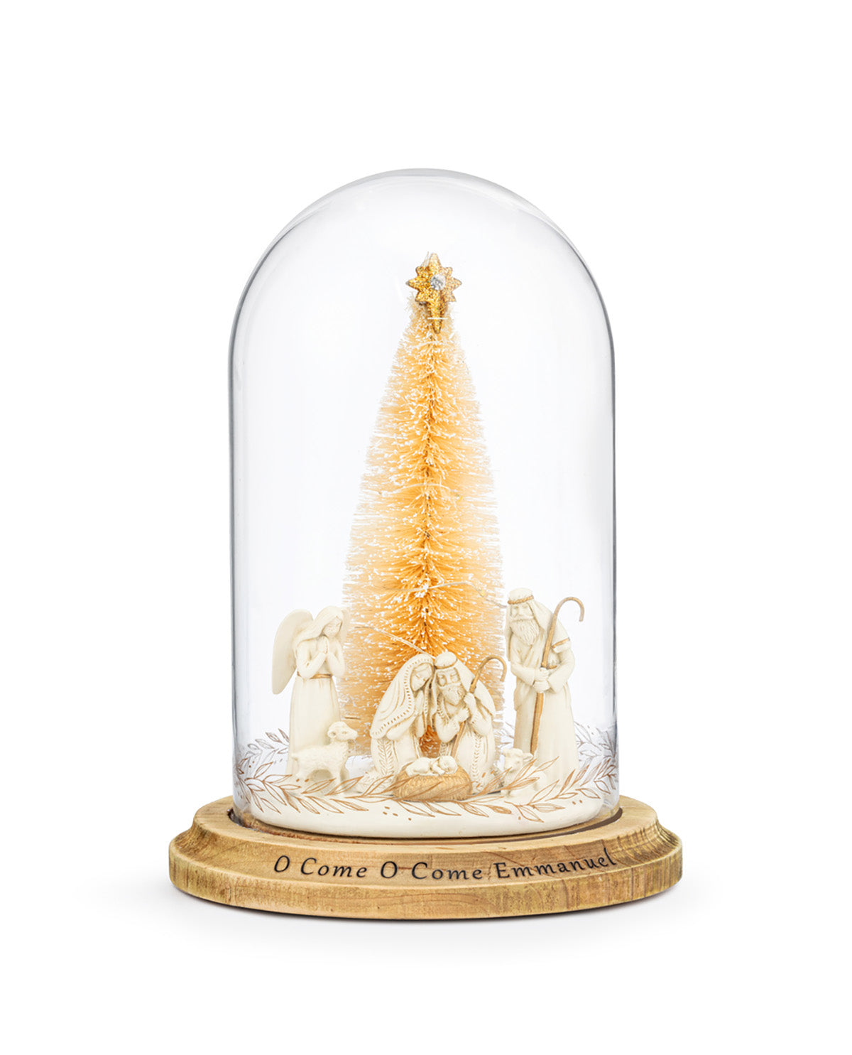 Gold Nativity Light Up Cloche