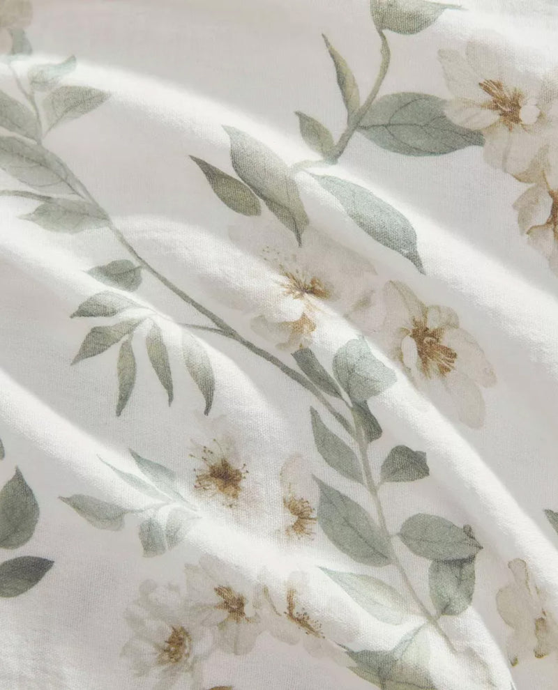 Martha Stewart Hazel Floral Beige Comforter Set F/Q