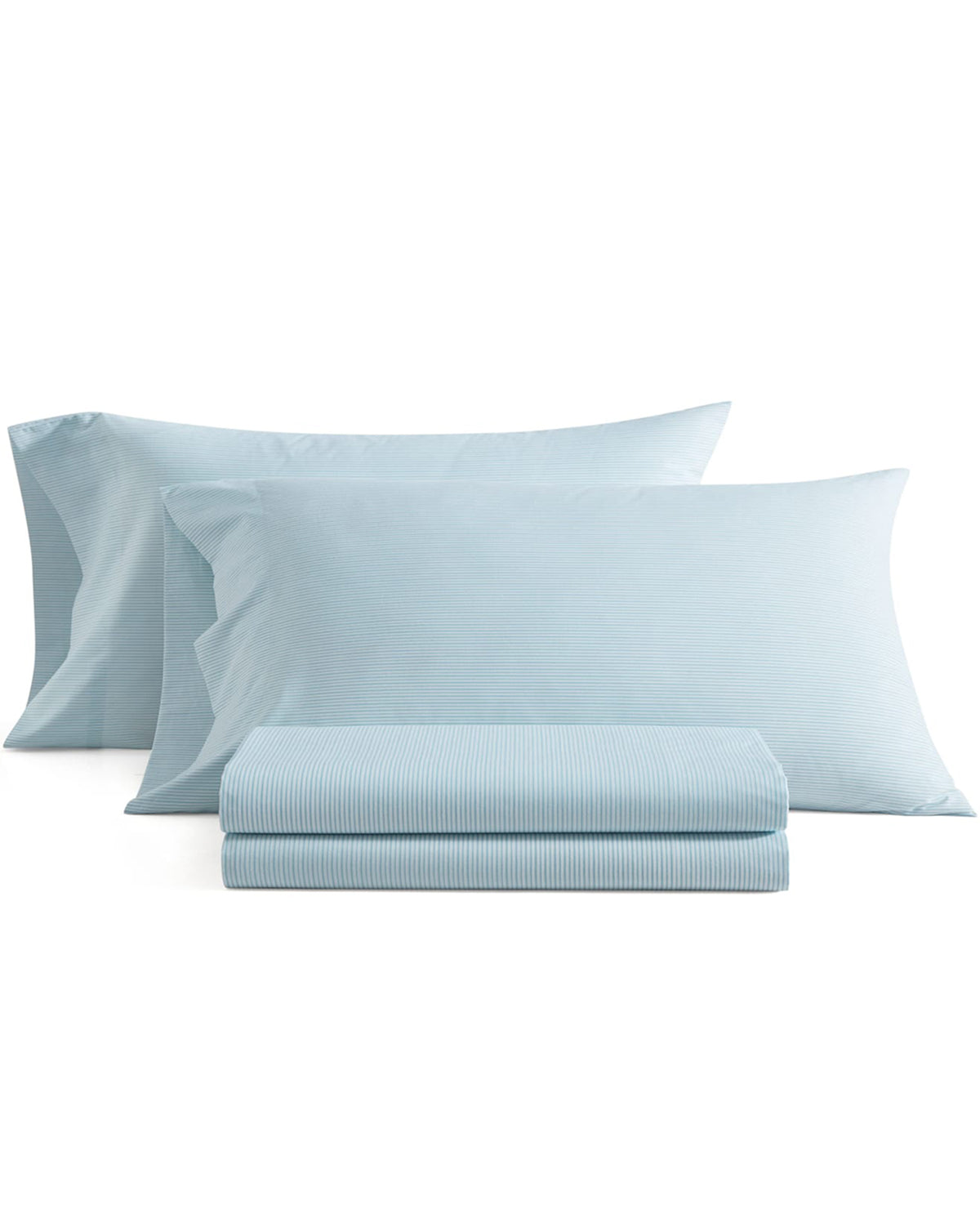 Martha Stewart Core Blue Stripe Full Sheet Set