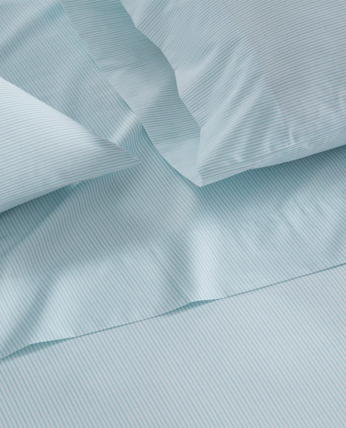 Martha Stewart Core Blue Stripe Full Sheet Set