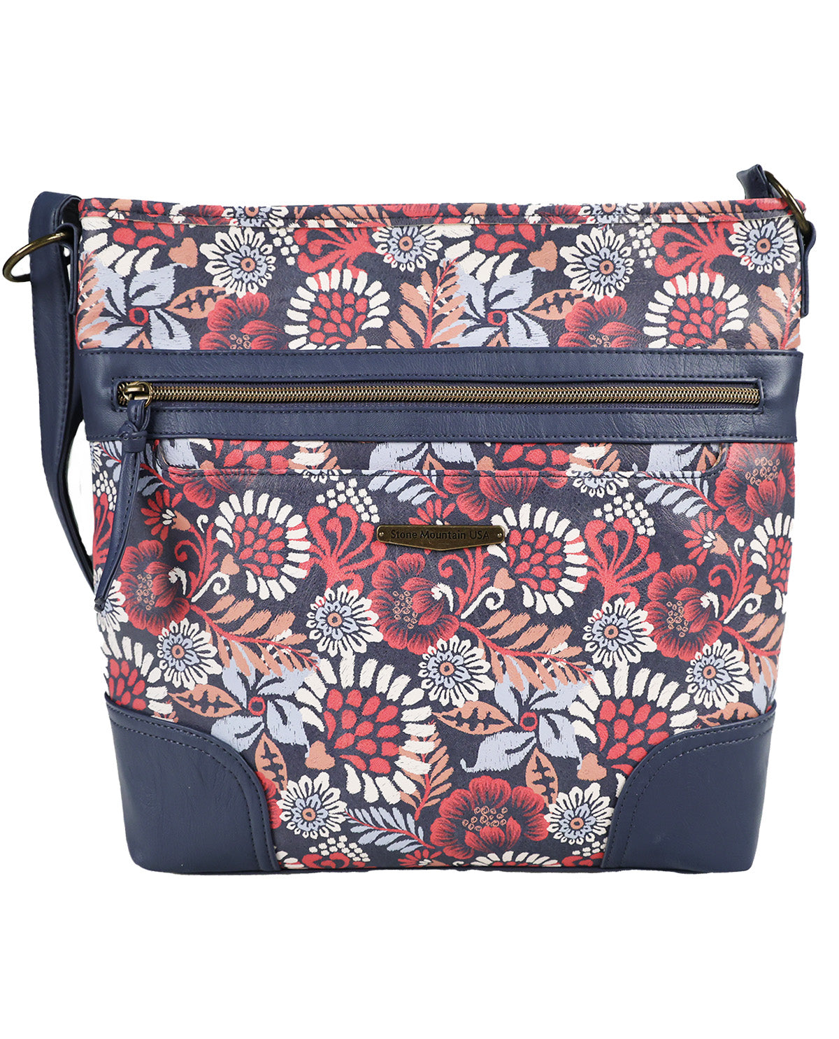 Stone Mountain Ikat Super Crossbody Navy