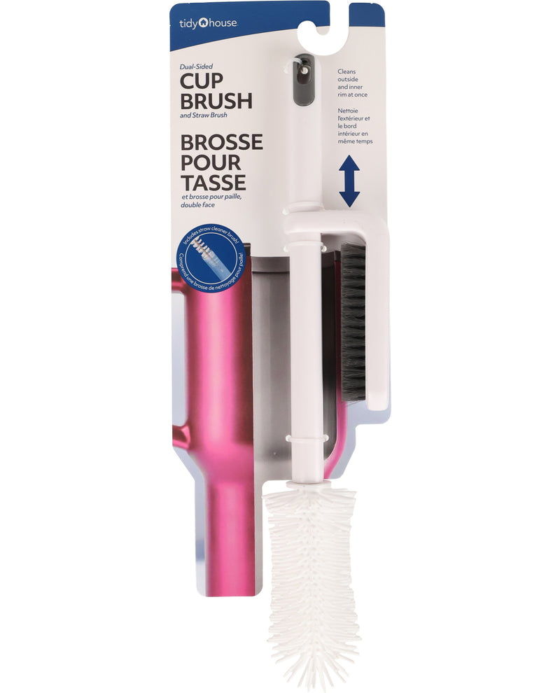 Cup brush with packaging on a white background