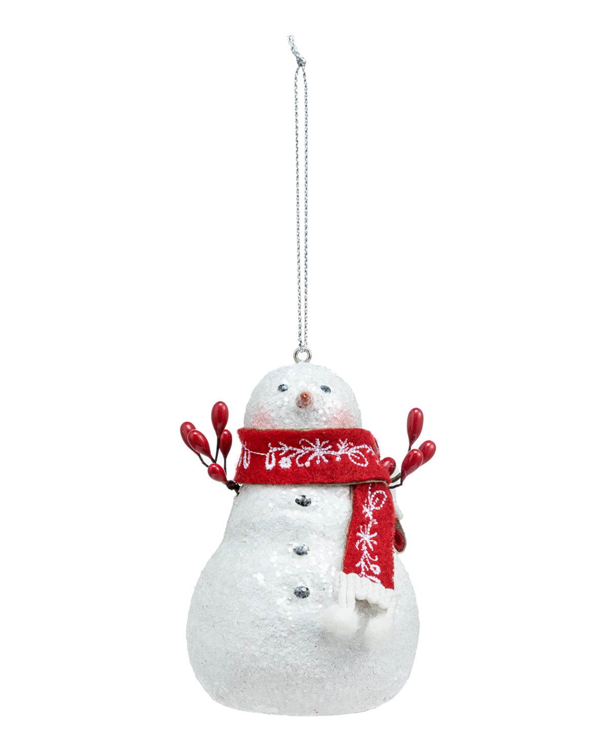 Snowman with Christmas Berry Ornament