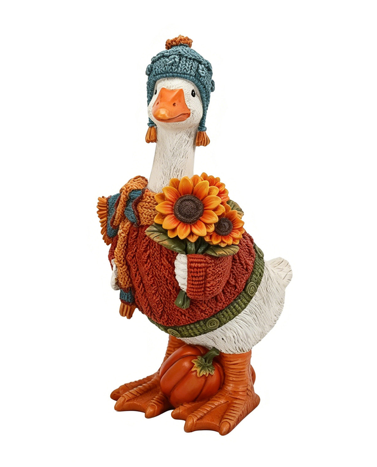 Fall Harvest Goose Figurine