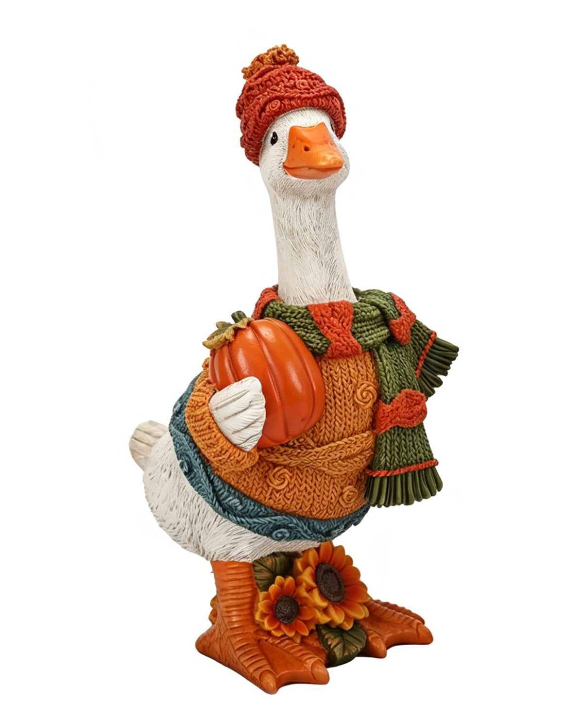 Fall Harvest Goose Figurine