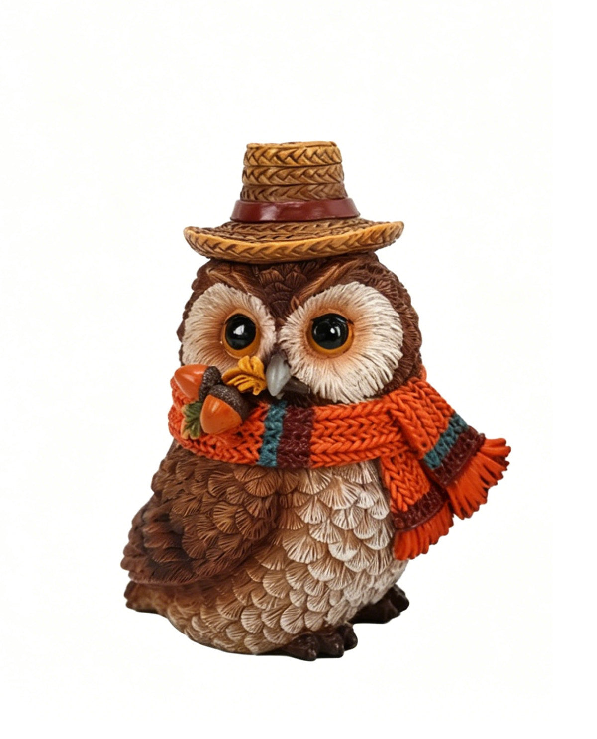 Fall Harvest Owl Figurine