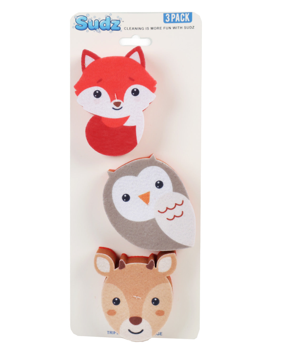 Sudz Woodland Friends Sponge Set of 3