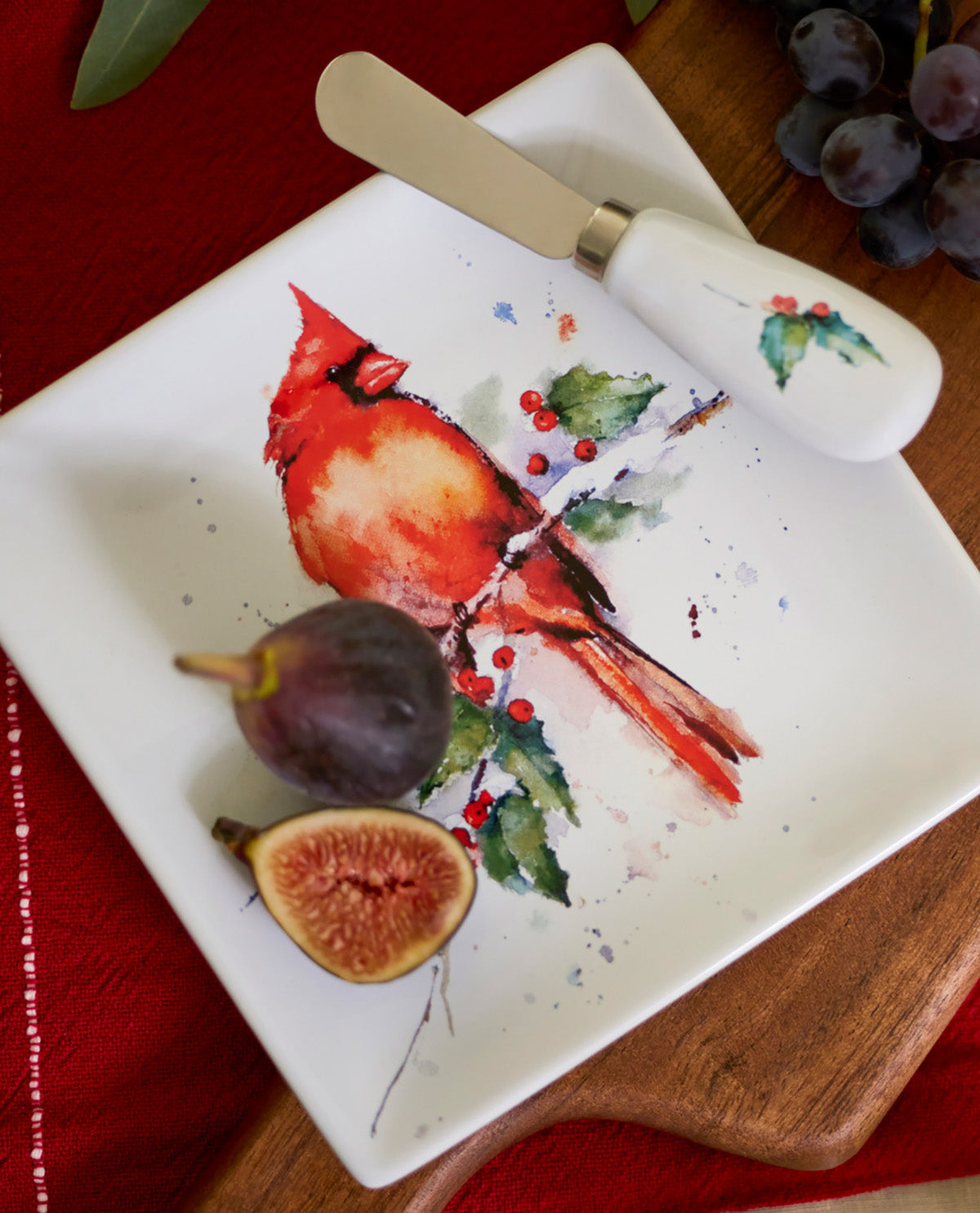 Cardinal Plate & Spreader Set