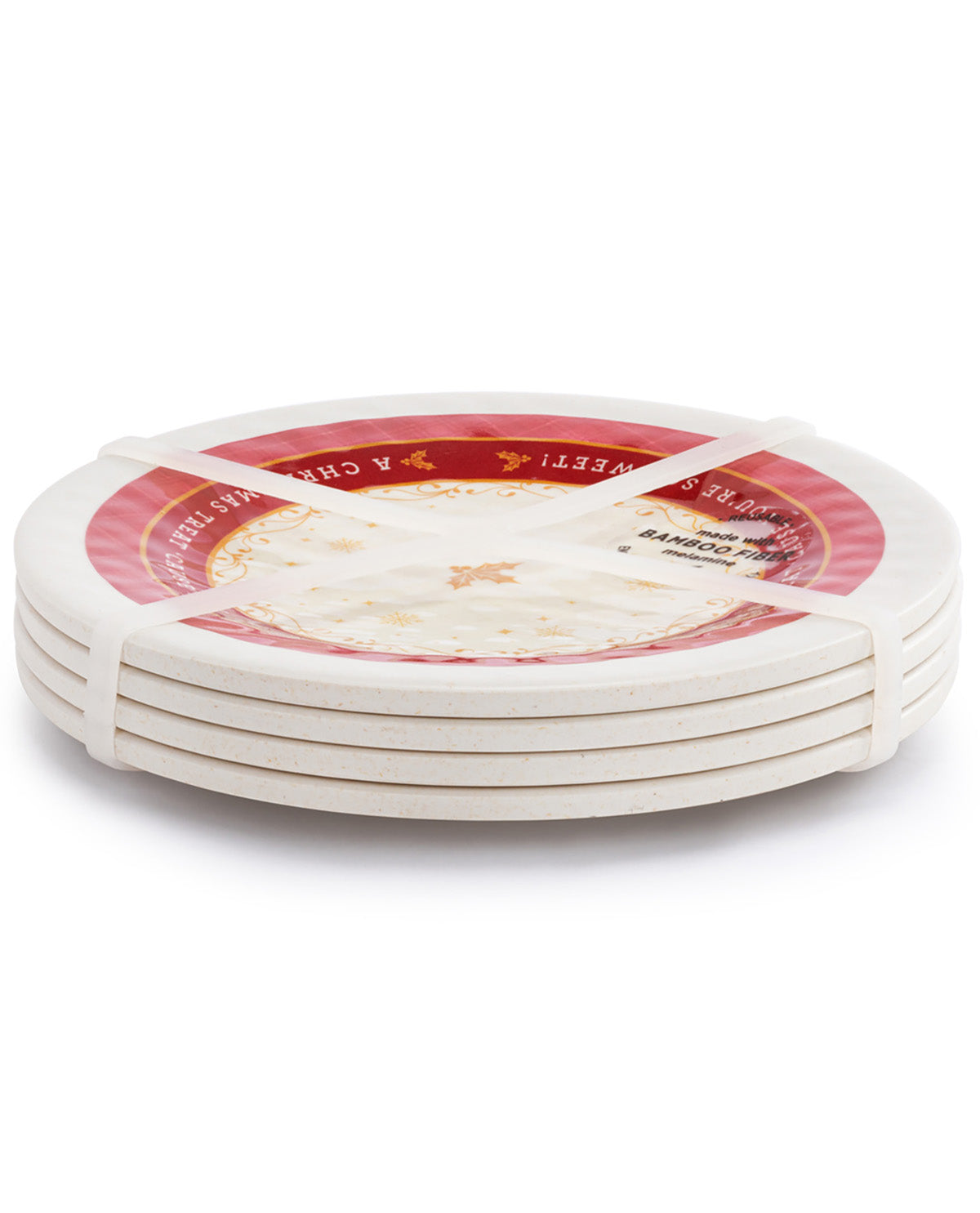 Set of 4 Melamine Appetizer Plates