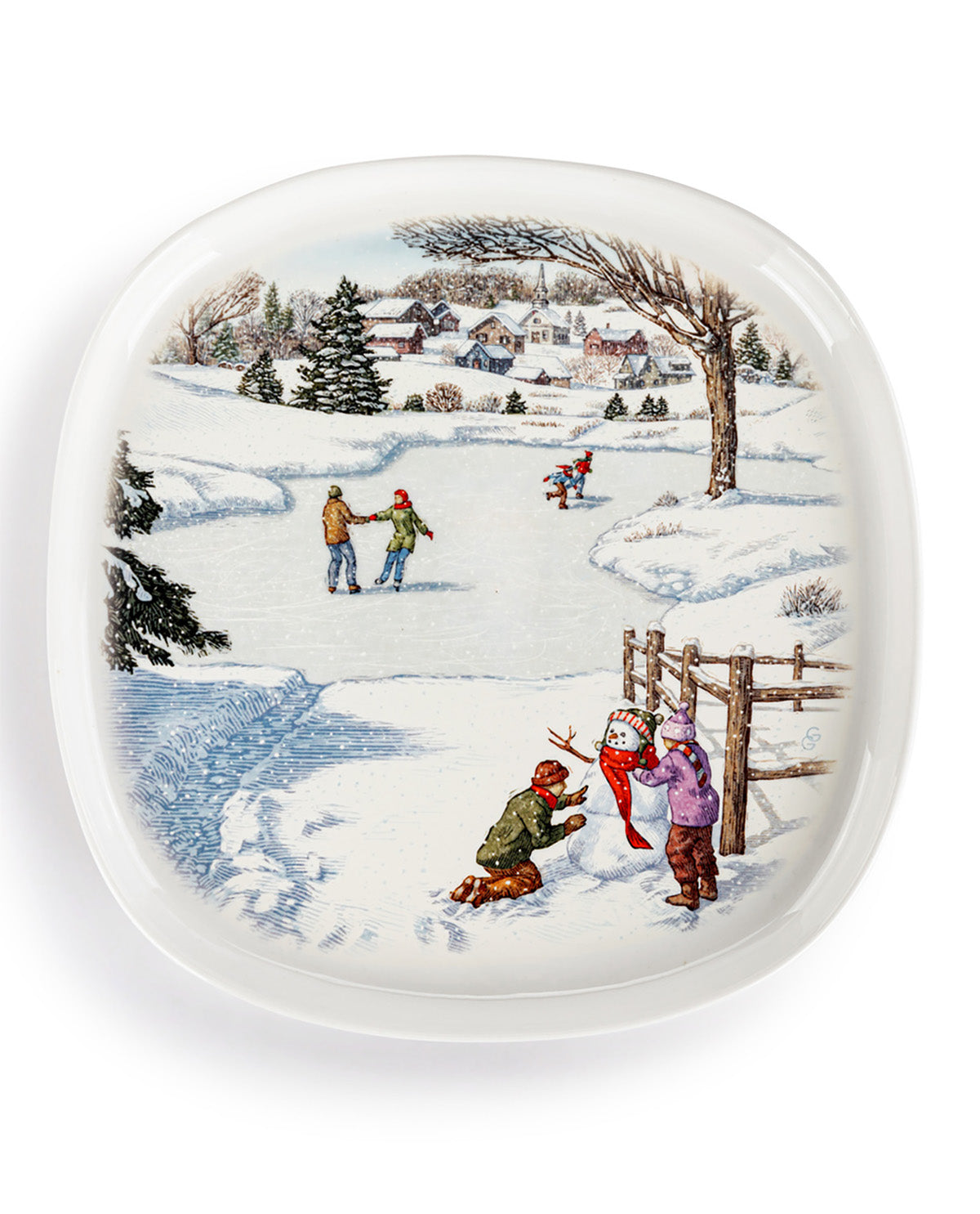 Winter Wonderland Ceramic Plate