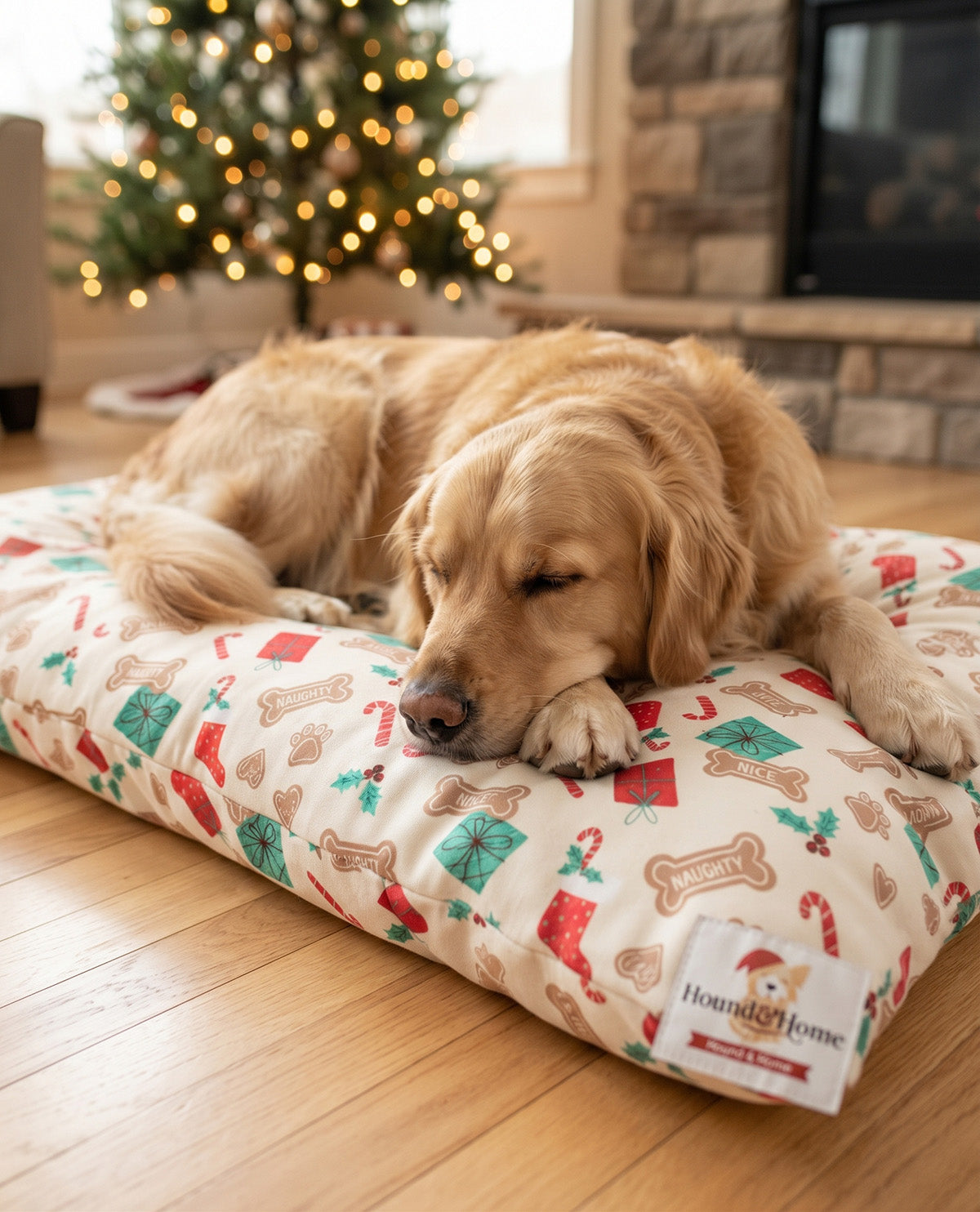 Naughty or Nice 30x40" Pet Bed