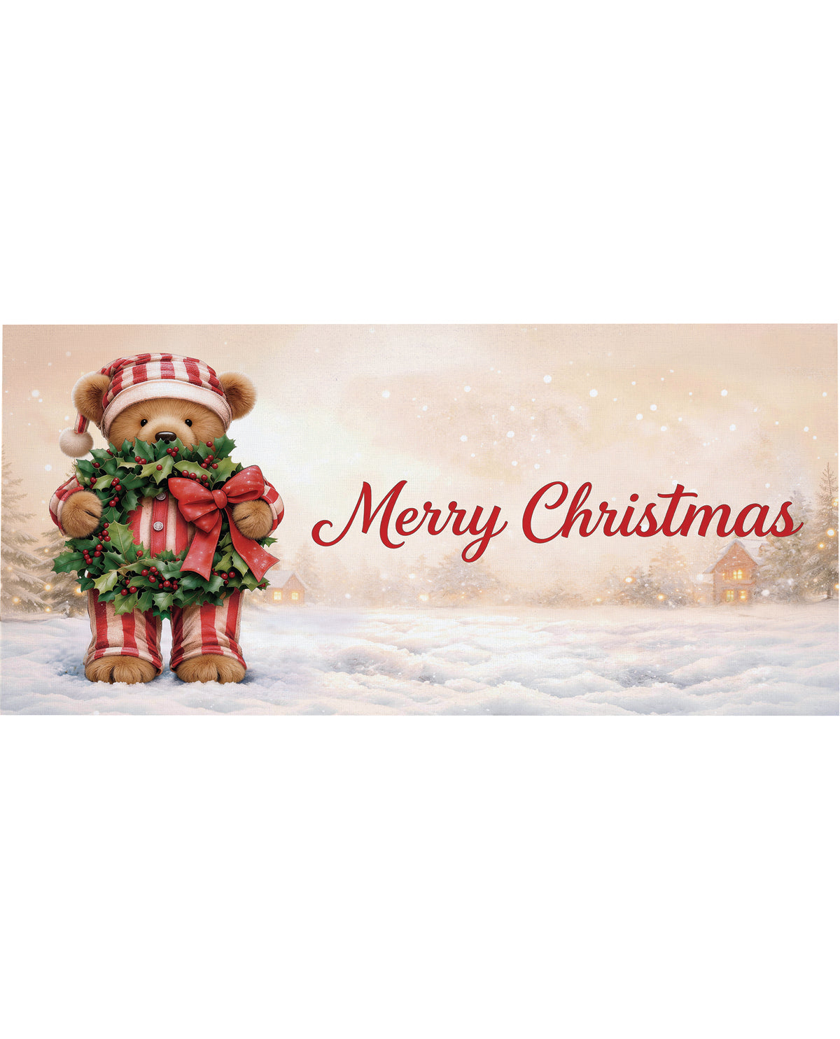 Evergreen Merry Christmas Bear Sassafras