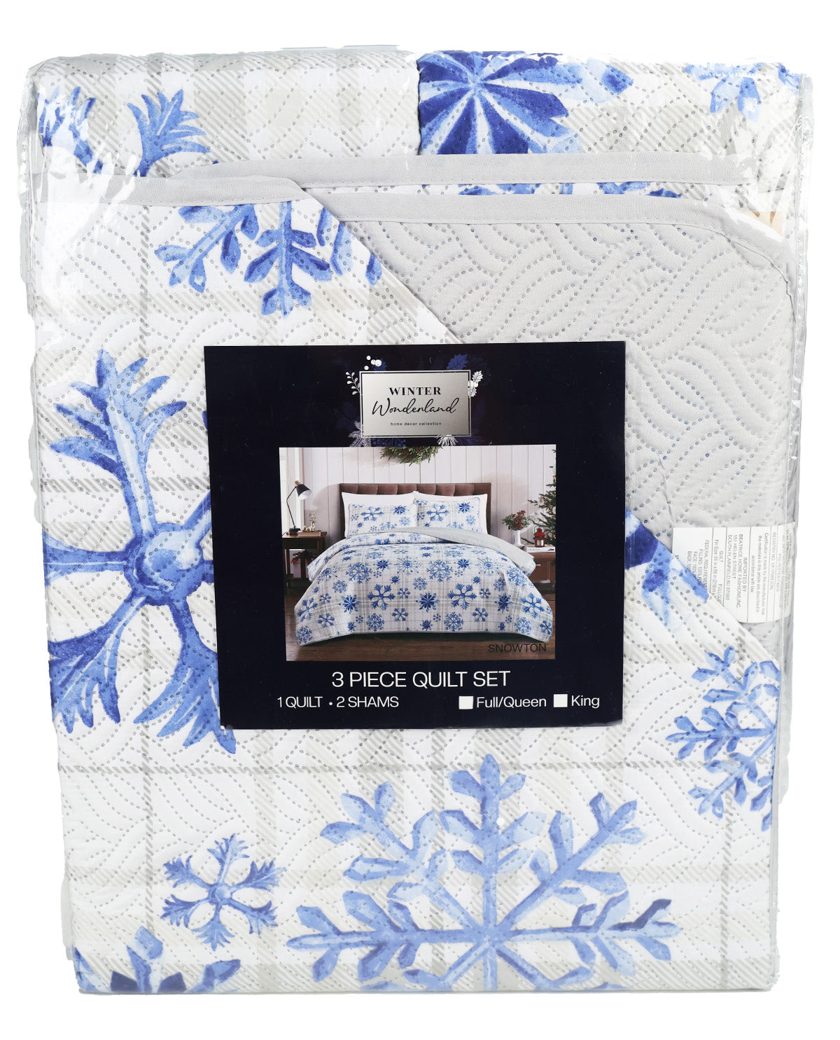 Full/Queen Christmas 3 Piece Quilt Set