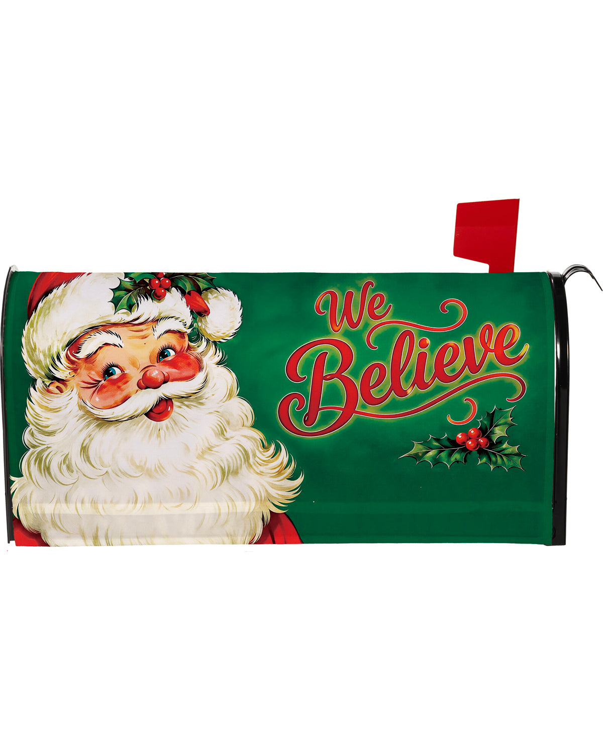 Evergreen We Believe Santa Mailbox Cover