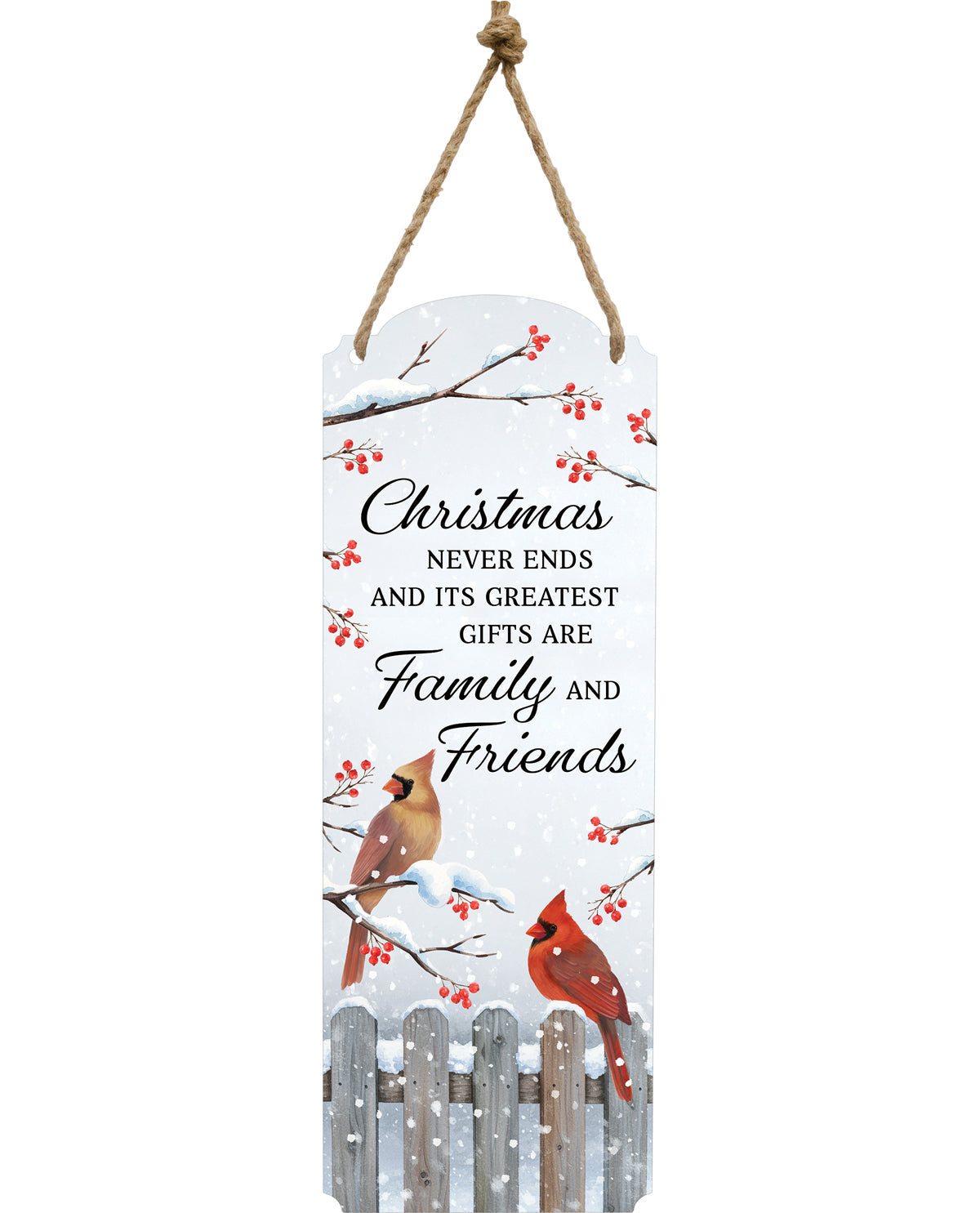Cardinal Christmas Metal Wall Decor