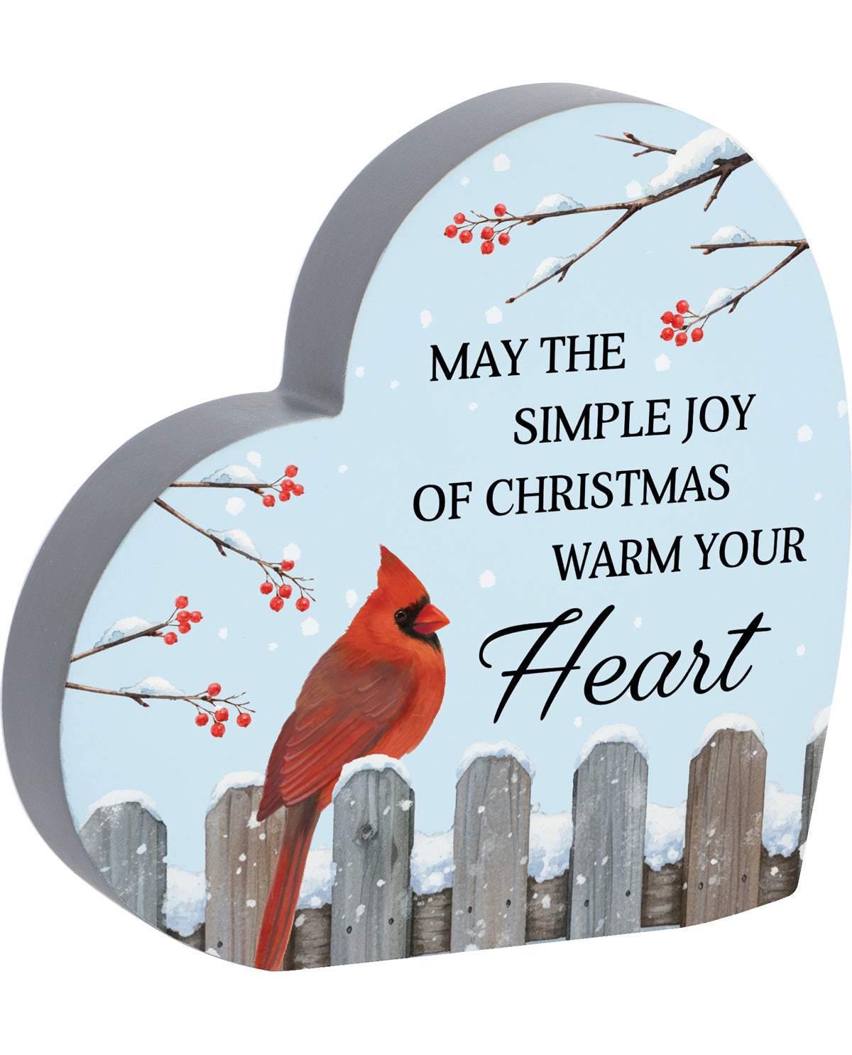 Cardinal Heart Heart Sitter