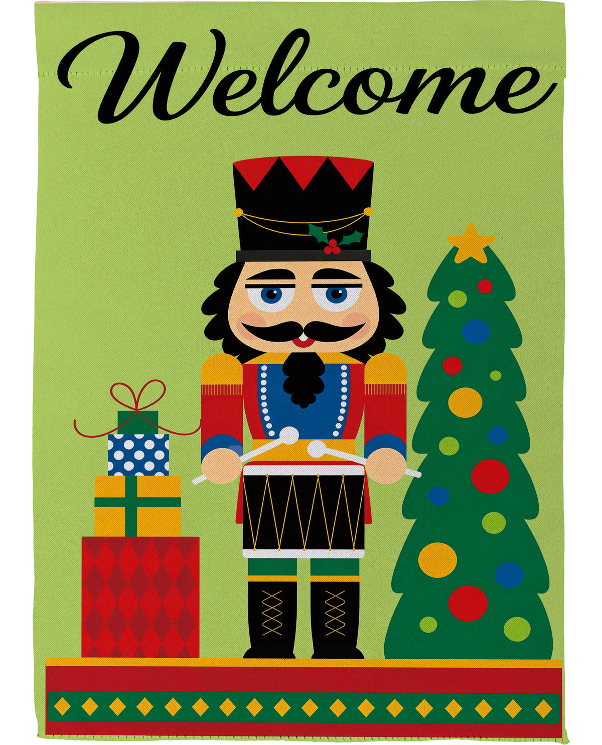Evergreen Nutcracker Garden Flag