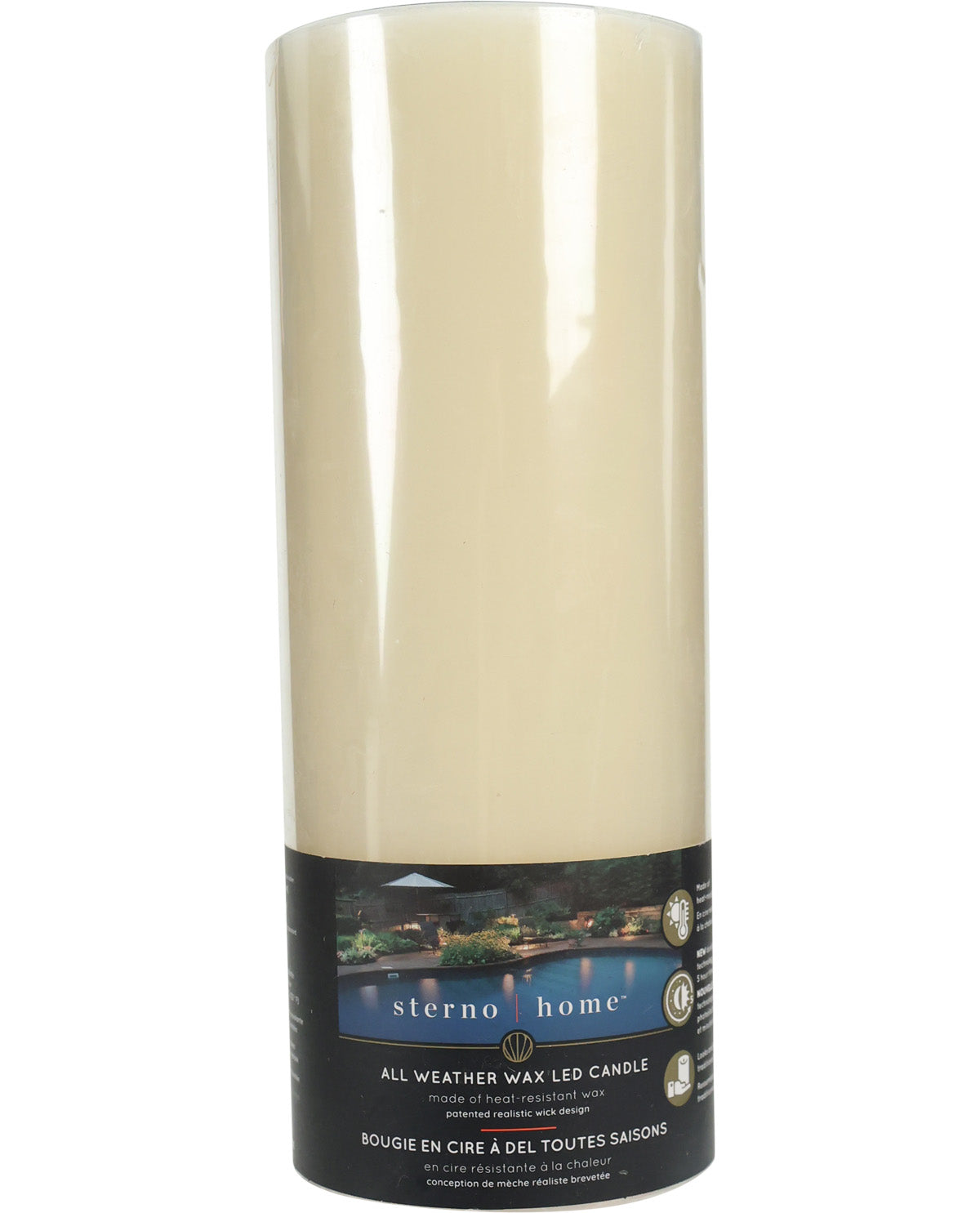 Flameless Cream Led 4x10" Candle