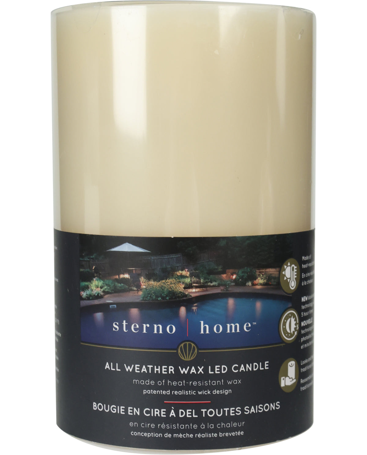 Flameless 4x6" Cream Led Candle