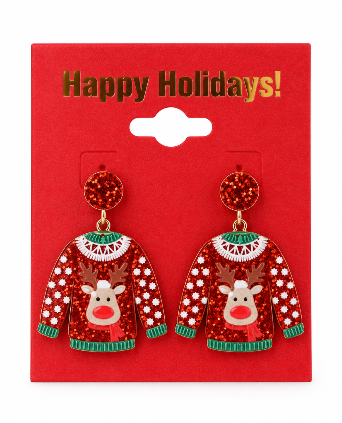 Reindeer Sweater Earrings