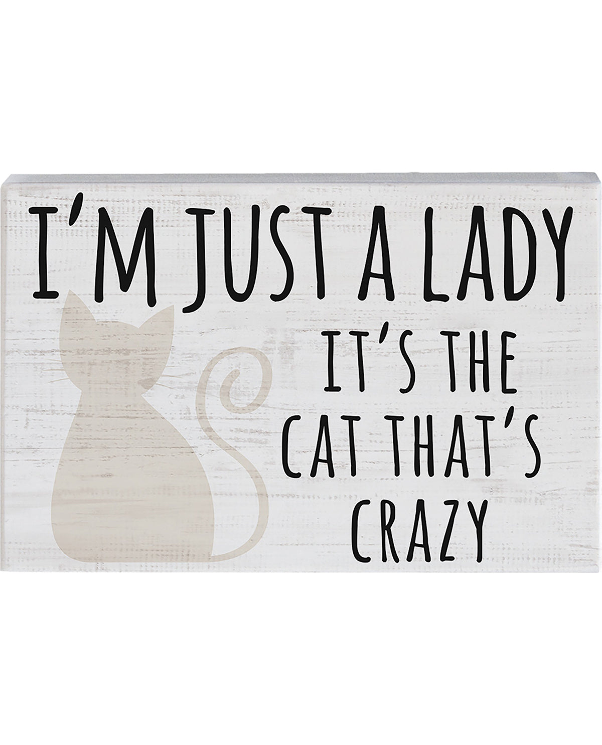 Simply Said Just A Cat Lady Wood Sign