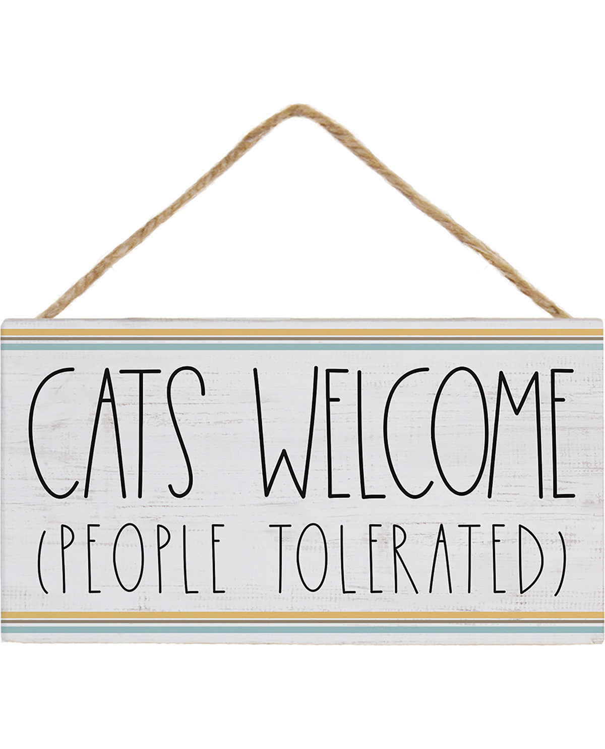 Simply Said Cat Welcome Sign