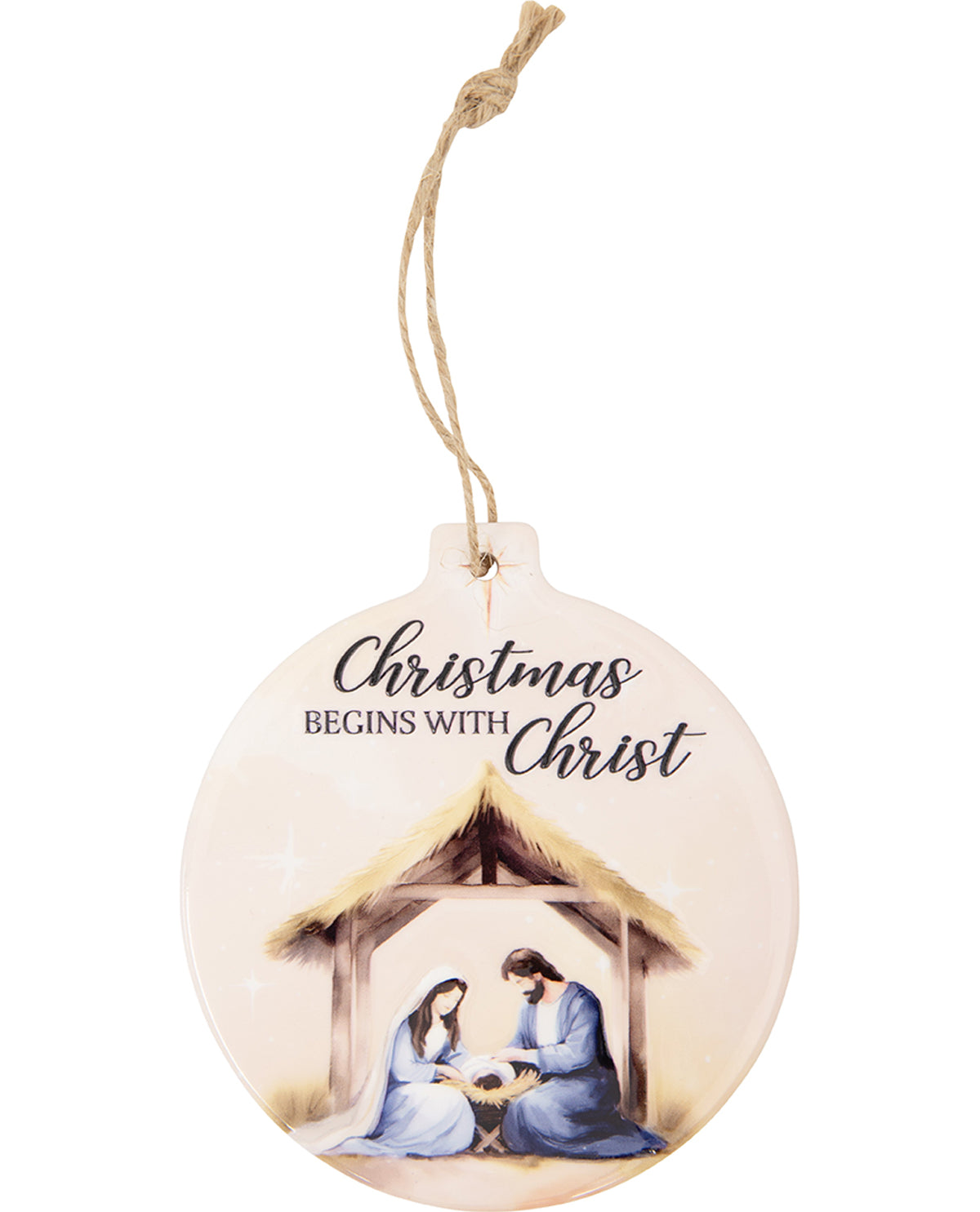 With Christ Christmas Ornament