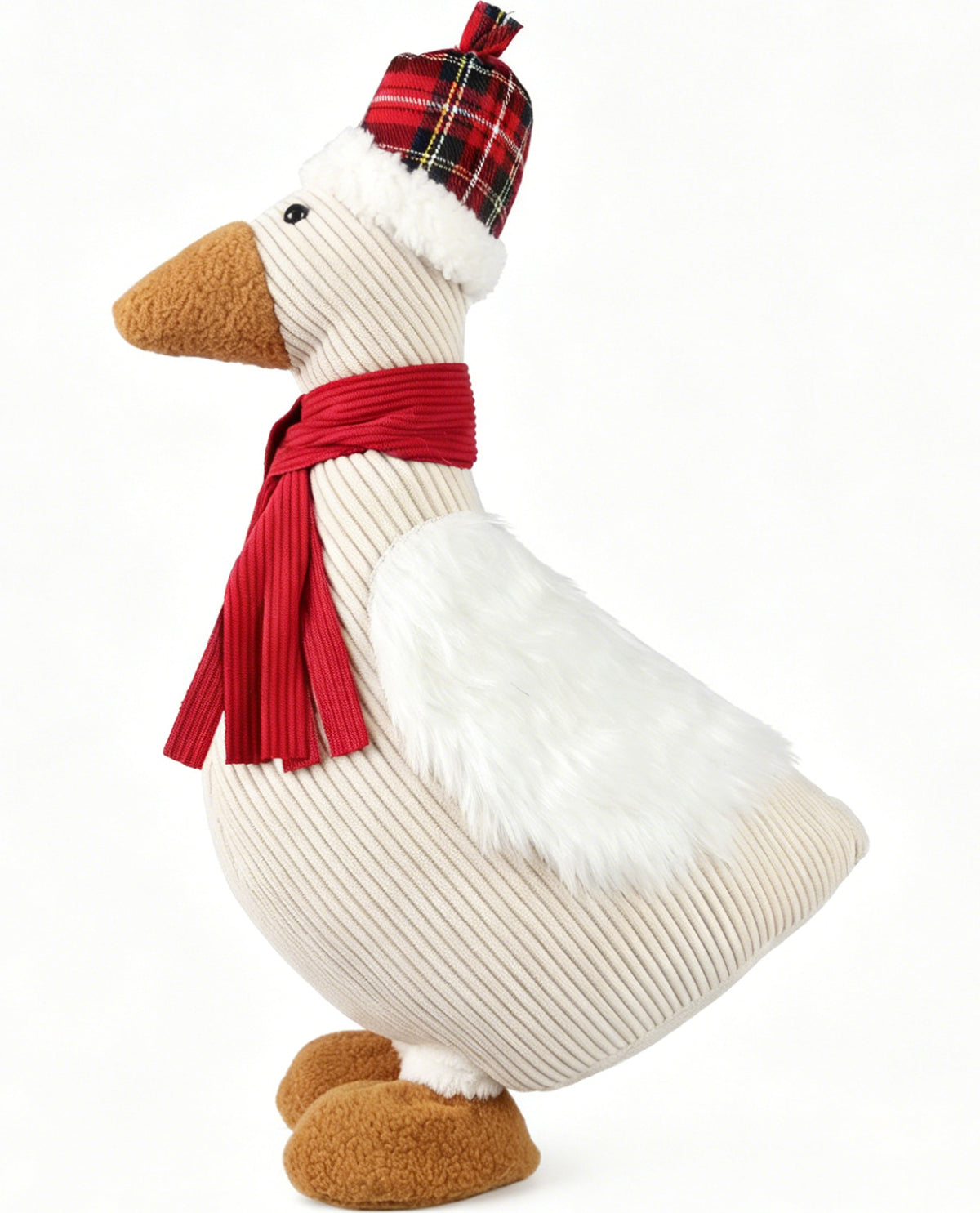 18" Fabric Duck With Red Outfit