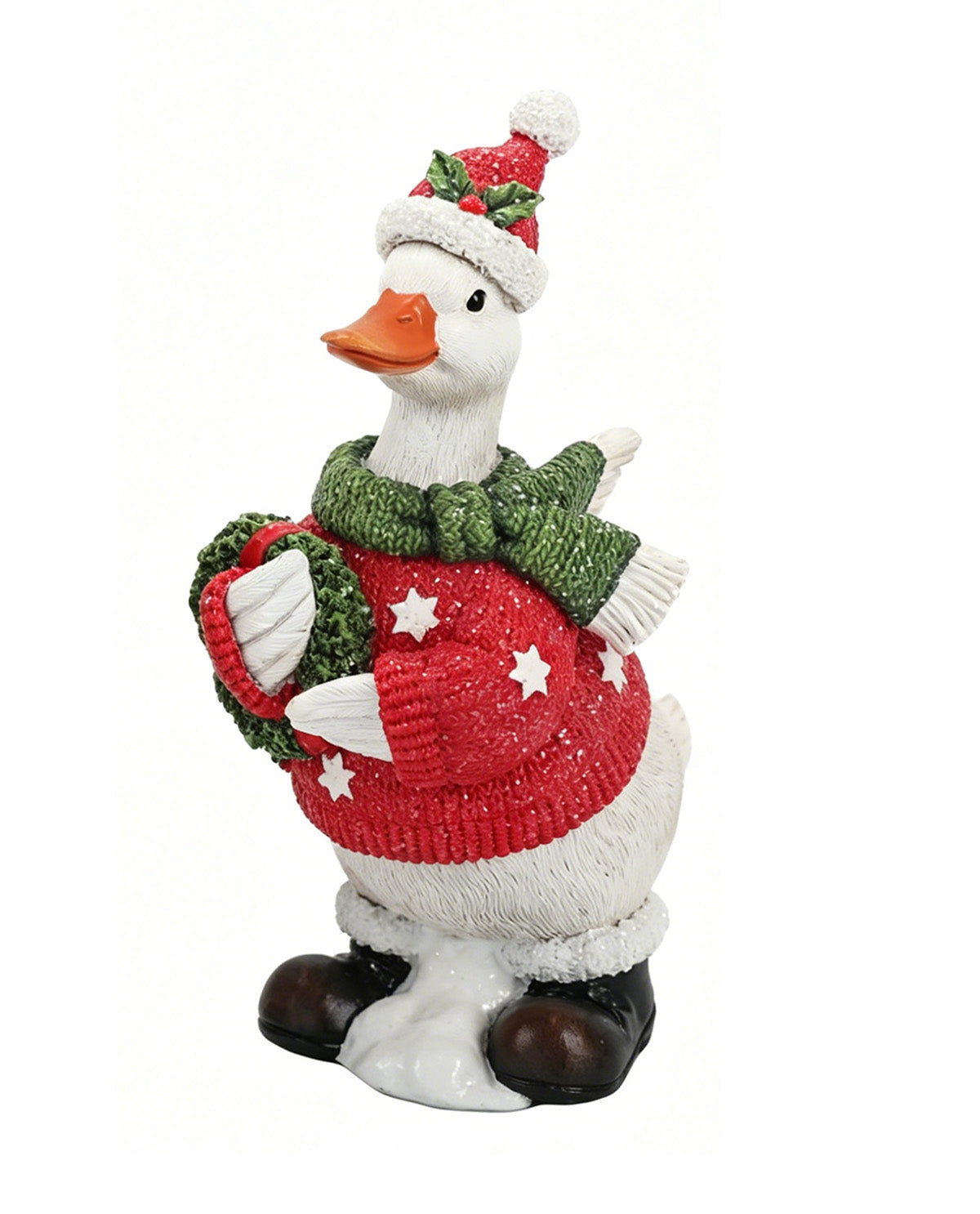 Resin Christmas Duck Decor