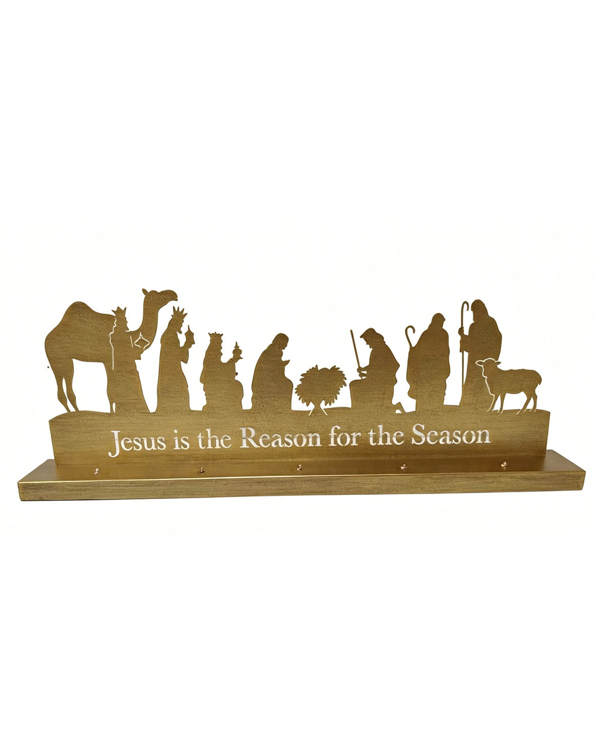 Metal Christmas Nativity with Led Light