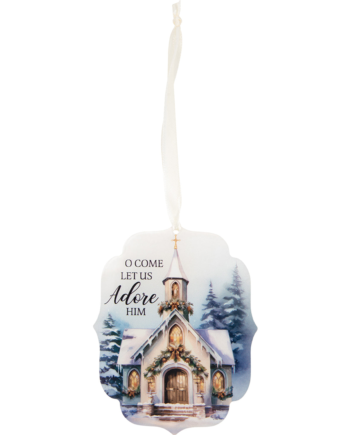 Church Christmas Ornament